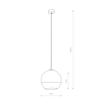 Lampa wisząca GLOBE PLUS M 7606 Nowodorski - zdjęcie 2